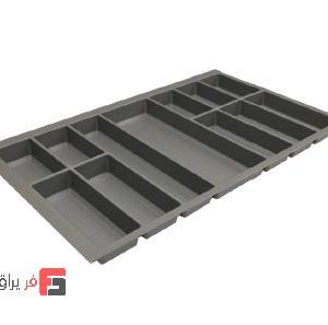 جای قاشق و چنگال پلی استایرن رنگ نوک مدادی مدل کریستال