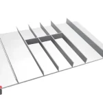Slim white spoon and fork holder