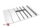 Slim white spoon and fork holder