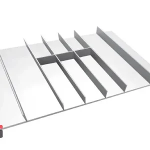 Slim white spoon and fork holder