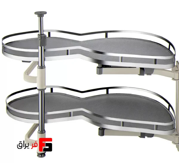 لمن کرنر دو طبقه دایمند استایل زیر صفحه با آرامبند عرض یونیت 900mm فانتونی D012 , D013 - Image 2