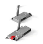 لوازم کشو اینر ریل اسلیم شیشه با فرانت شیشه 106mm - فانتونی  B593 - Image 3