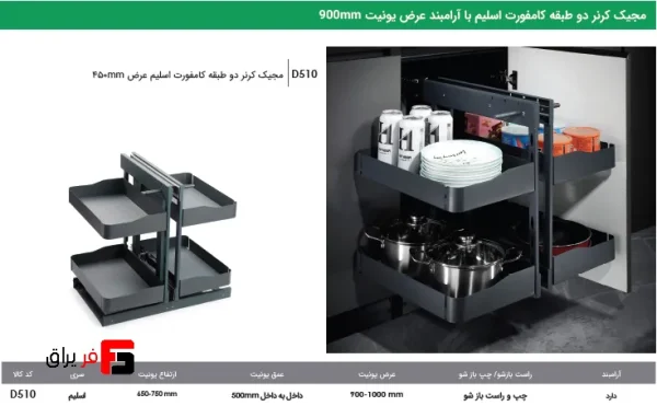 مجیک کرنر دو طبقه کامفورت اسلیم با آرامبند عرض یونیت (2)_2