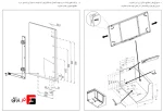 مجیک کرنر دو طبقه کریستال زیر صفحه با آرامبند عرض یونیت900mm فانتونی D103 , D104 - Image 2