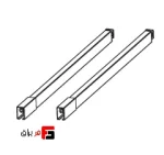 میله گالری جهت ریل دبل باکس اسلیم ارتفاع 110m - فانتونی B151 تا B155 - Image 2
