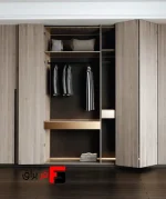 180 degree folding door mechanism