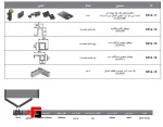 Aluminum profile double folding door mechanism