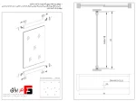 Built-in glass rail door air mechanism with aluminum frame without braces