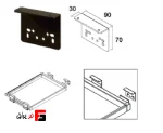 Ceiling bracket for installing Fantoni brand runner rail