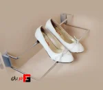 Chrome steel shoe rack