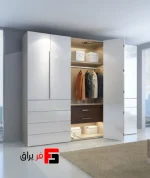Eco model double-door folding door mechanism