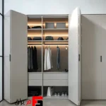 Folding door mechanism, double door width 1200mm