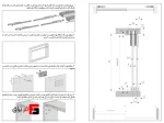 Frameless built-in glass rail door air mechanism (without floor rail) with brace