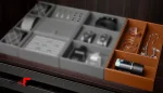 French style multi-purpose combination leather box