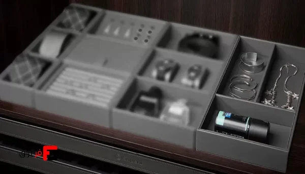 French style multi-purpose combination leather box