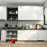 Inline two-door manual rail door air mechanism