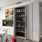 Premium model single wooden pocket door comedy hinged door mechanism