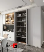 Premium model single wooden pocket door comedy hinged door mechanism