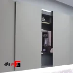 Rail door mechanism for this overhead line, four electric doors, synchronized, symmetrical