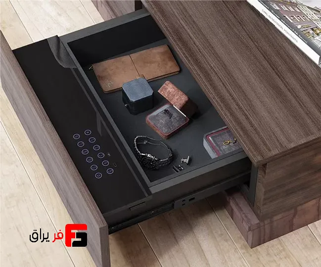 Safety drawer inside the closet and desk