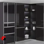 Single door swivel mechanism with 600mm width