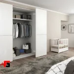 Single door swivel mechanism with door width 450mm