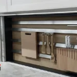 Topline built-in rail door mechanism with 2400mm brace
