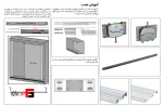 Topline built-in rail door mechanism with 2400mm brace