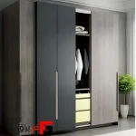 Topline surface mounted three-door L series rail mechanism with brace