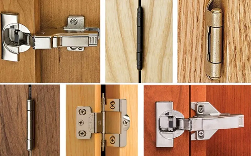 Types of cabinet hinges