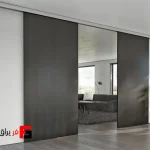 مکانیزم وال هنگ 5400mm دو درب چوبی تک جداره ساختمانی متقارن دستی سینکرونایز