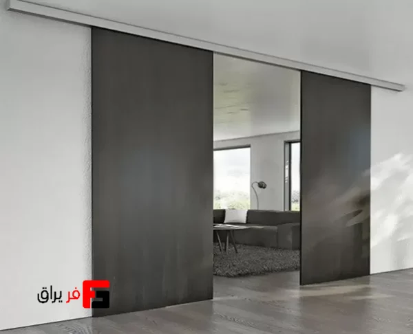 مکانیزم وال هنگ 5400mm دو درب چوبی تک جداره ساختمانی متقارن دستی سینکرونایز