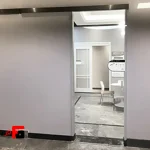 Wall-hung mechanism door 2400mm single frameless glass door