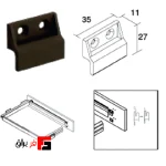 Weibo design rail accessory connection clamp to wooden door