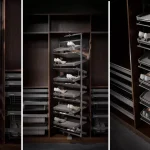 استند جا کفشی کمدی گََردان 6 طبقه طوسی فرنچ استایل (2)