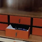 باکس چرمی کشویی رنگ قرمز فرنچ استایل