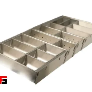جای قاشق و چنگال استیل رنگ کروم (2)