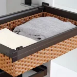 سبد حصیری ریلی رنگ موکا ایتالین