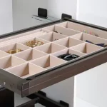 سینی مشبک جای زیور آلات ریلی رنگ موکا ایتالین