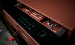 French style leather safety drawer