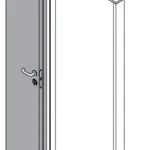 180 degree double door folding swing mechanism
