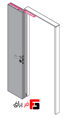 Compact 180 degree double door fold-swing mechanism