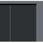 Double-walled 2400mm linkage mechanism, two manual wooden construction sliding doors
