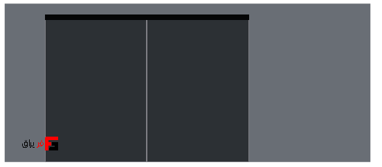 Double-walled 2400mm linkage mechanism, two manual wooden construction sliding doors