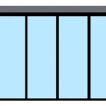 Double-walled 6000mm five-door linkage mechanism, electric construction aluminum profile movable doors