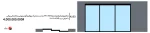Double-walled linkage mechanism 3600mm three-door movable aluminum profile construction electric