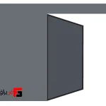 Double-walled wooden swing hinge without inscription 650mm