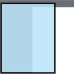 Invisible Wall Hang Mechanism 2400mm Single Double Glass Door Construction Without Floor Profile
