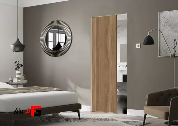 Roof Hanger Mechanism 2700mm Single Wooden Door Electric Construction With Door Width 1350-1100mm