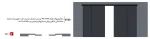 Roof Hanger Mechanism 3600mm Two movable doors Two fixed wooden doors Single-walled symmetrical construction Electric synchronized